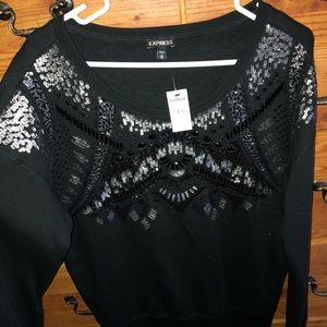 BNWT Express Beaded Sweater
